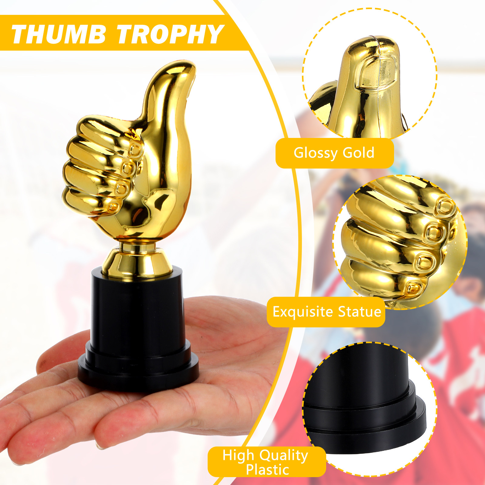 6 trofeos con forma de pulgar  - Kids Education Motivation reseña y precio