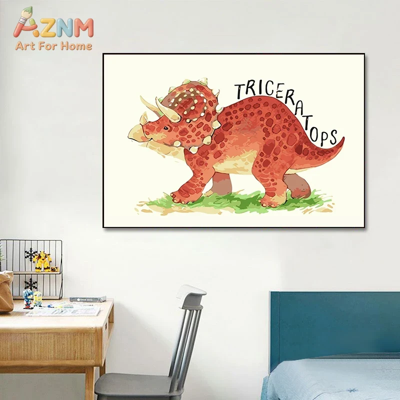 Cuadro decorativo de dinosauri - Kids Education Name reseña y precio